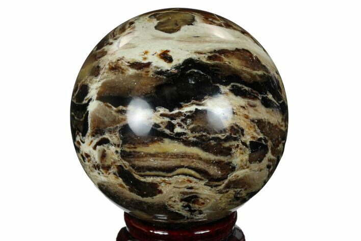 Black Opal Sphere - Madagascar #168578